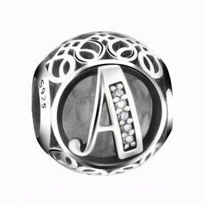 Pandora Initial Alphabet Character Letter A Charm Bead